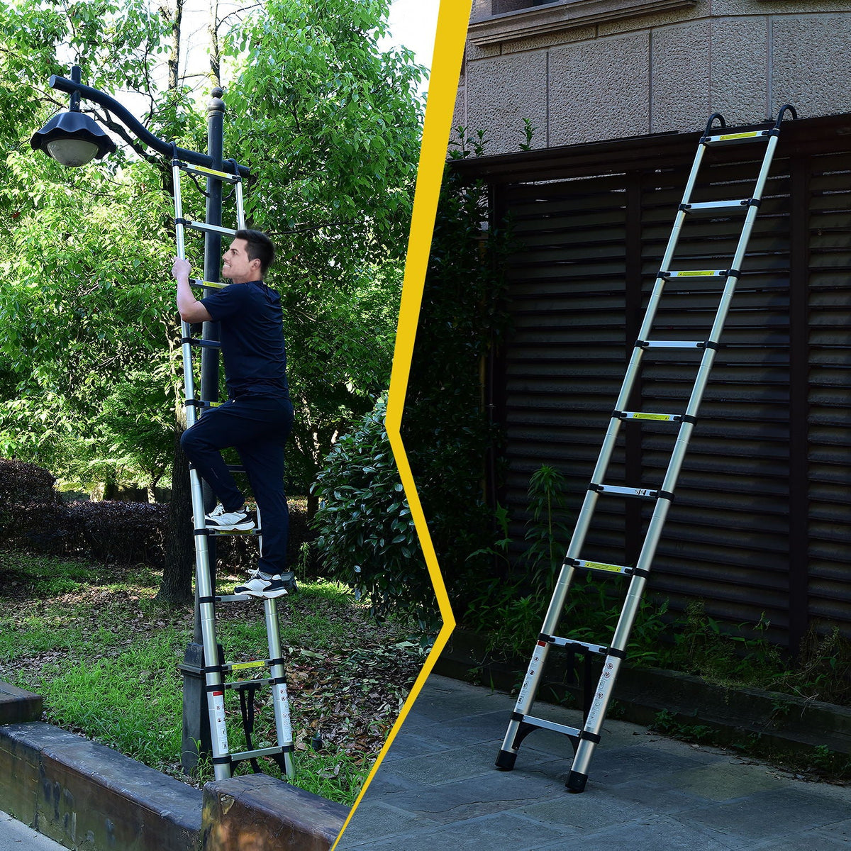 8.5FT Telescopic Ladder with Multi-Purpose Design – Aluminum Alloy