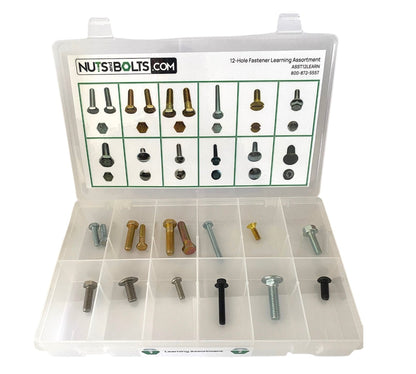 12-Hole Fastener Learning Assortment