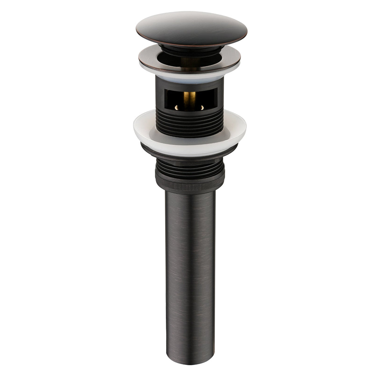 Bathroom Sink Drain with Overflow Pop-Up Drain Stopper for Vessel Sink Lavatory