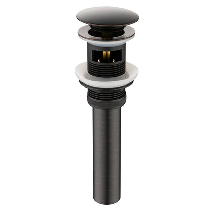 Bathroom Sink Drain with Overflow Pop-Up Drain Stopper for Vessel Sink Lavatory