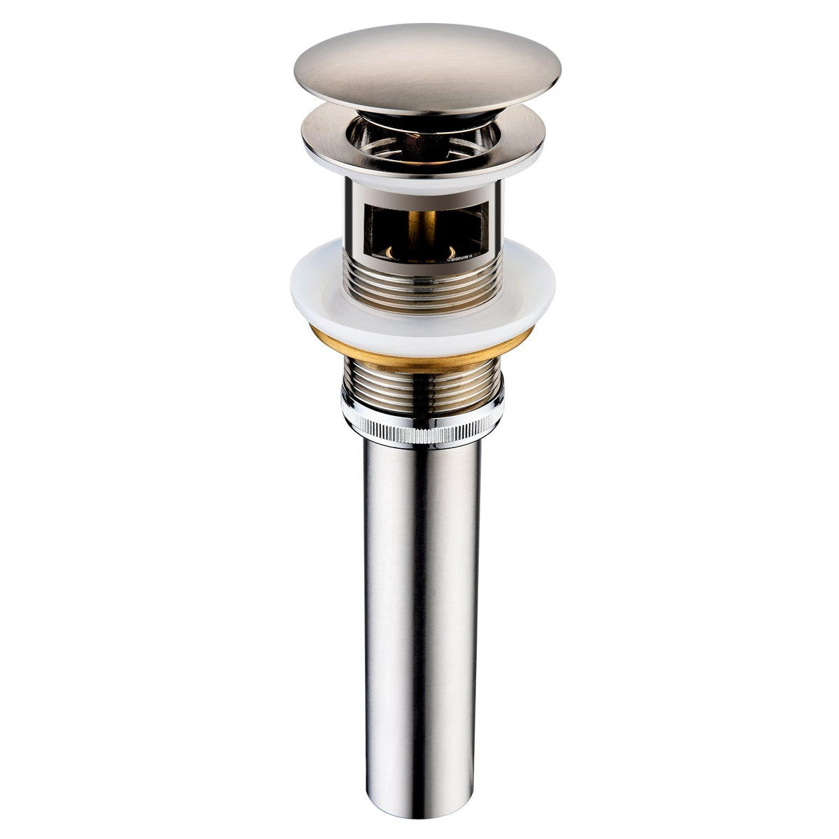 Bathroom Sink Drain with Overflow Pop-Up Drain Stopper for Vessel Sink Lavatory