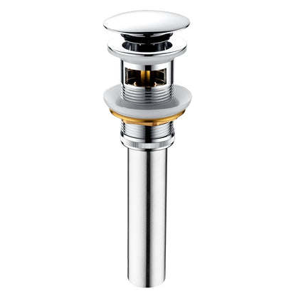 Bathroom Sink Drain with Overflow Pop-Up Drain Stopper for Vessel Sink Lavatory