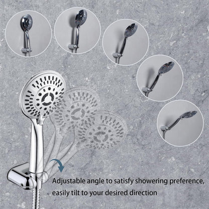 Adjustable Handheld Shower Head Holder with 1/2-Inch Connection