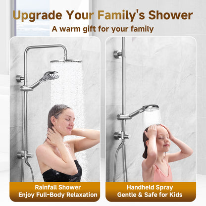 Shower System With Rain shower and Handheld Shower head,Hose