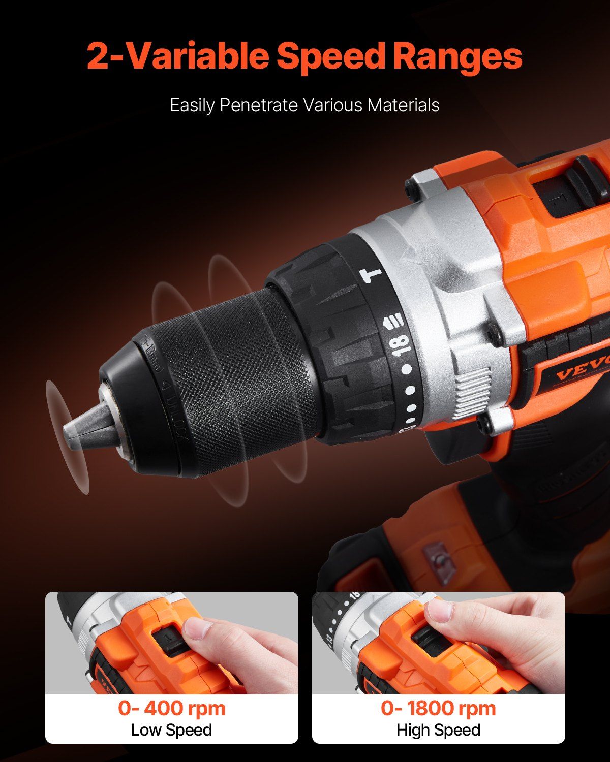 Tool Combo Kit 20V Max Kit 1/2 in Impact Drill & 1/4 in Impact Driver
