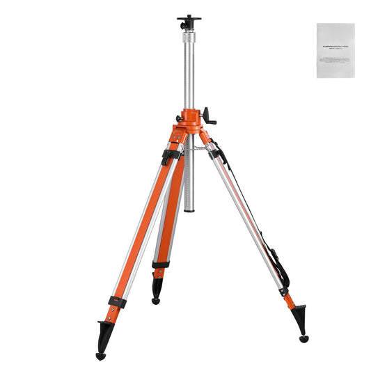 Laser Level Tripod Stand 5/8"-11 Thread Mount 45.07-114.37 in Adjustment Heavy Duty Survey Tripod with Level Bubble & Diffusion Limiter