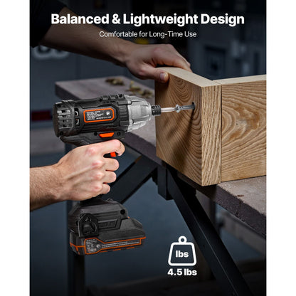 Impact Driver 1/4 Inch 20V Cordless Impact Driver Kit with Battery and Charger
