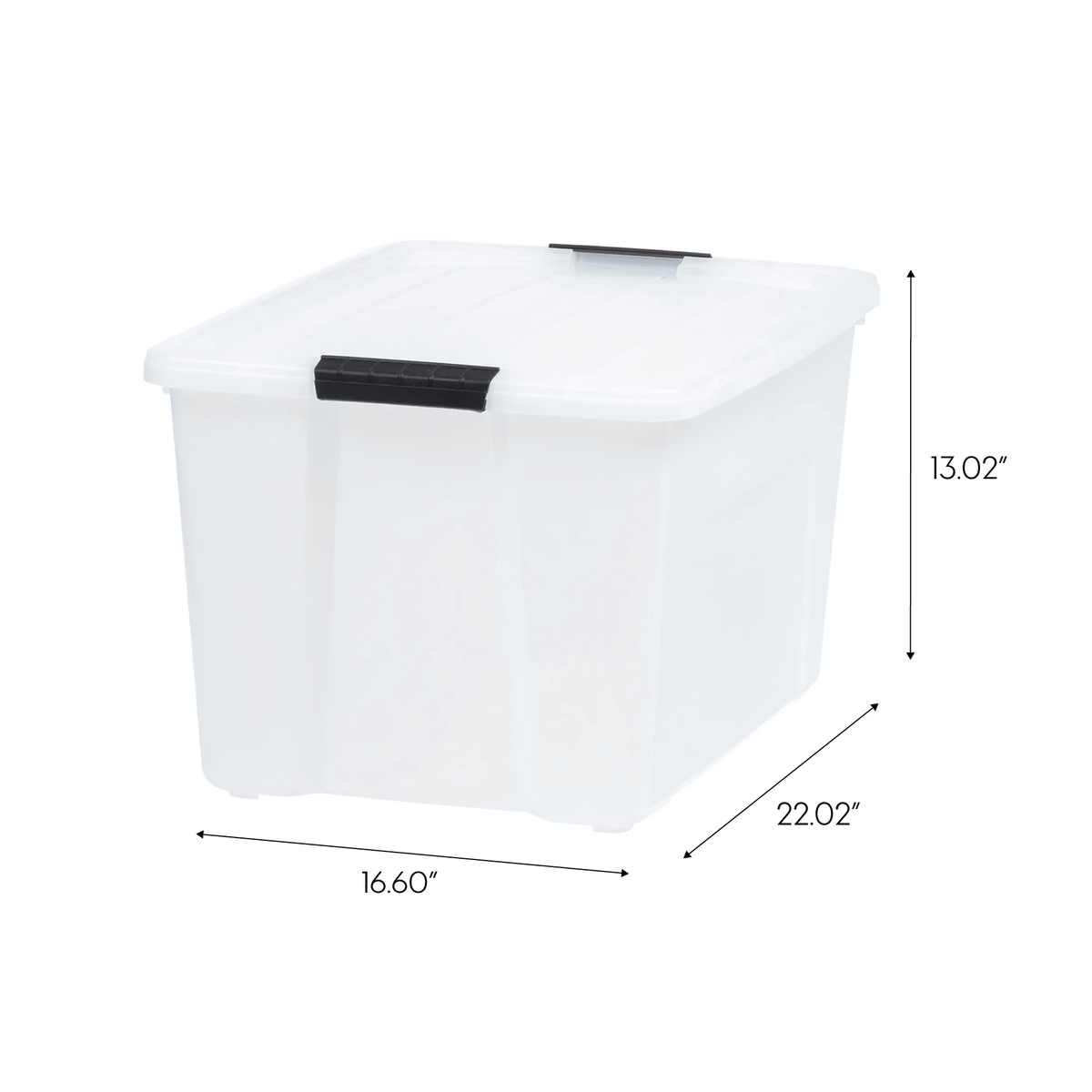 (2 pack)60 Qt. Plastic Storage Bins with Lids
