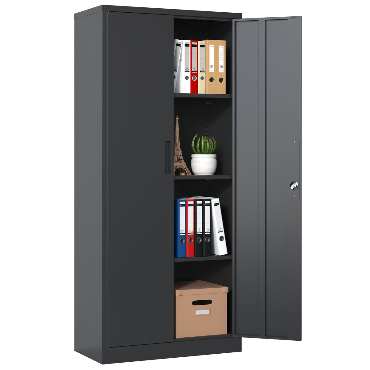 71"H Metal Garage Storage Cabinet