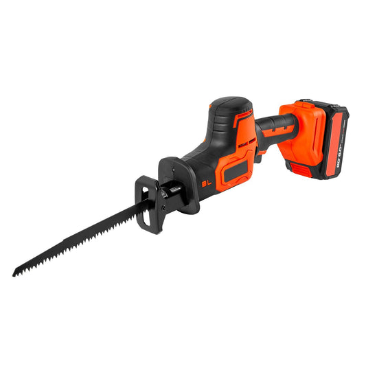 Cordless Reciprocating Saw 20V Variable Speed Saw with Battery Charger 8 Blades and Carrying Bag