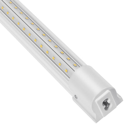 10 Pack LED Shop Light 8 FT 80W Linkable Light Fixture 10000 LM 59 in Power Cords with ON/OFF Switch