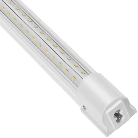 10 Pack LED Shop Light 8 FT 80W Linkable Light Fixture 10000 LM 59 in Power Cords with ON/OFF Switch