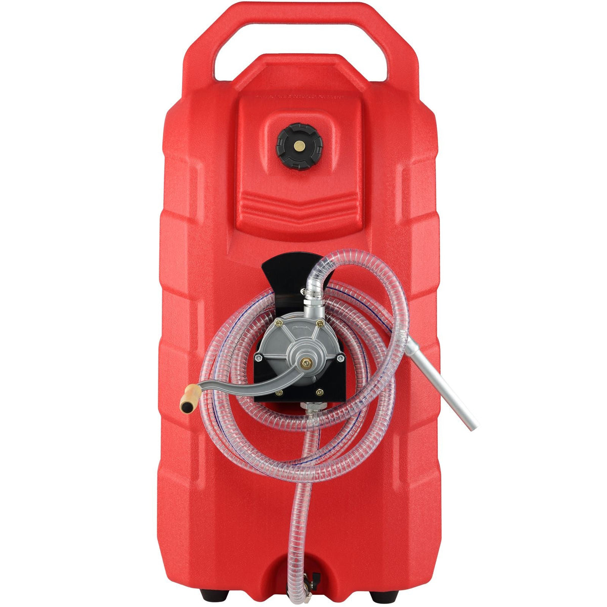 16 Gallon Fuel Caddy Portable Gas Storage Tank Container with Hand Pump