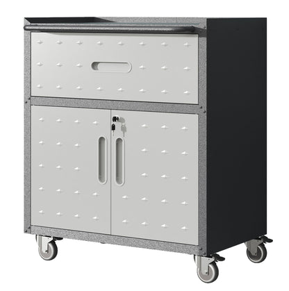 Metal Tool Cabinet for Garage with Wheels
