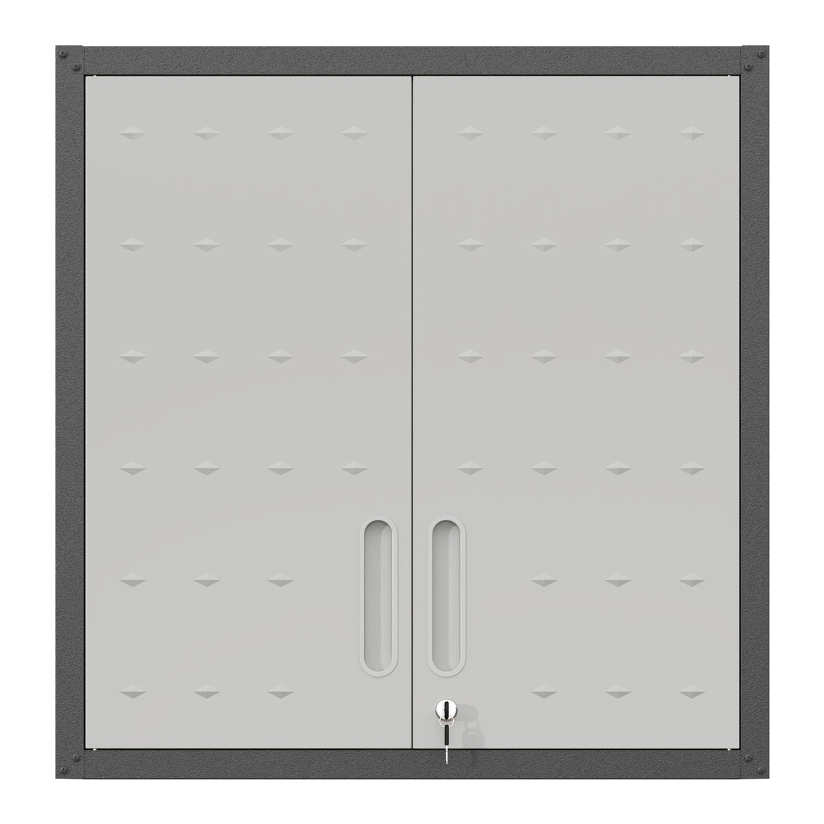 Metal Wall-Mounted Tool Storage Cabinet with Locking Door