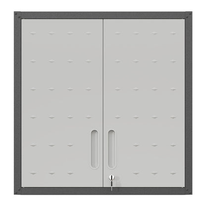 Metal Wall-Mounted Tool Storage Cabinet with Locking Door