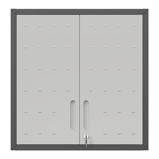 Metal Wall-Mounted Tool Storage Cabinet with Locking Door