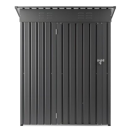 5 x 3 FT Metal Garden Shed Storage Building with Lockable Door & 2 Louver Vents