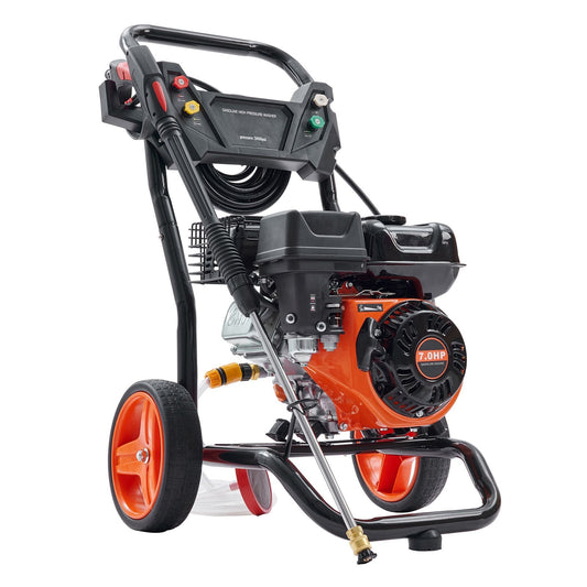 Gas Pressure Washer 3400 PSI 2.6 GPM Aluminum Pump Spray Gun and Extension Wand