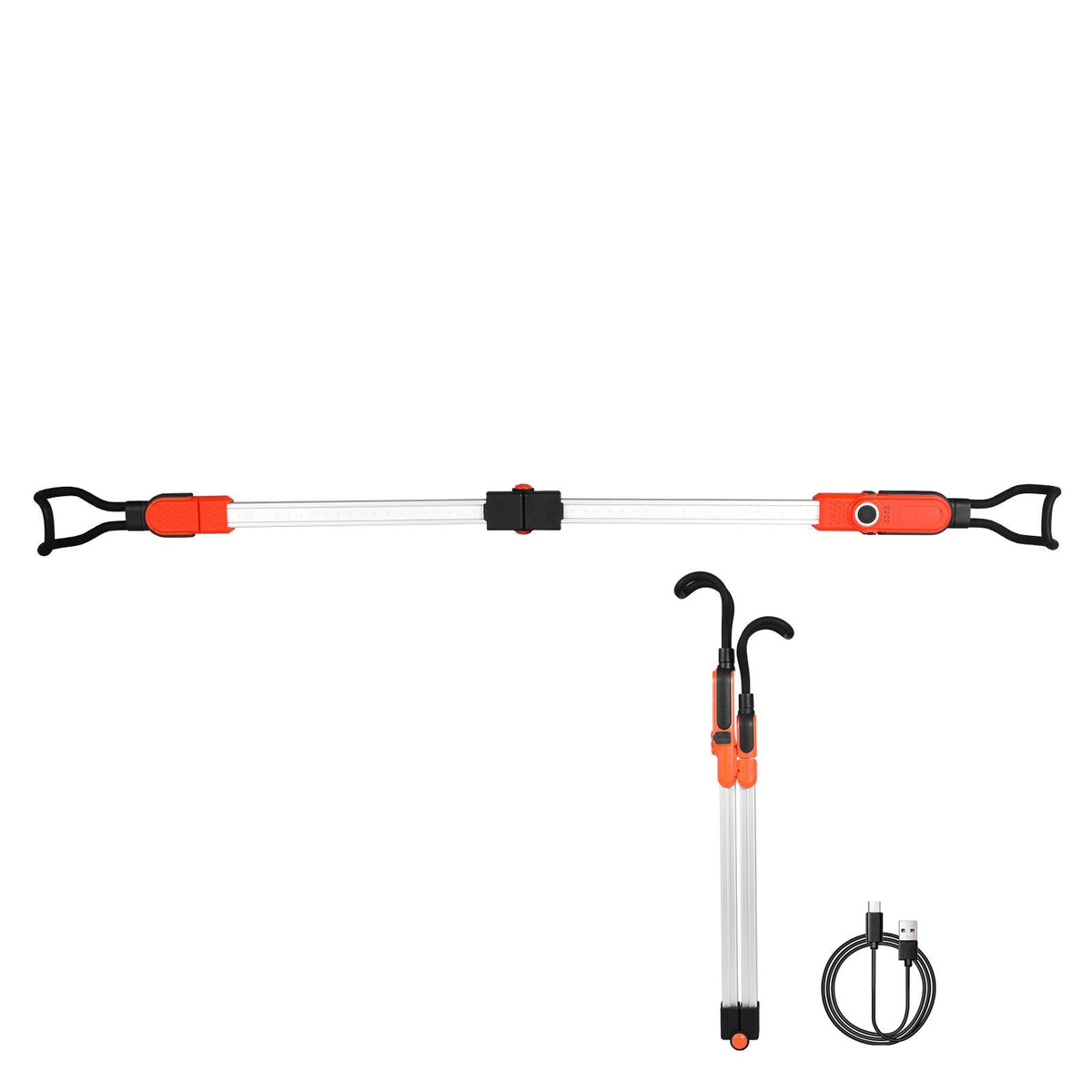 Underhood Work Light 2300LM Rechargeable LED Light Portable Cordless Mechanic Work Light Bar with Hooks