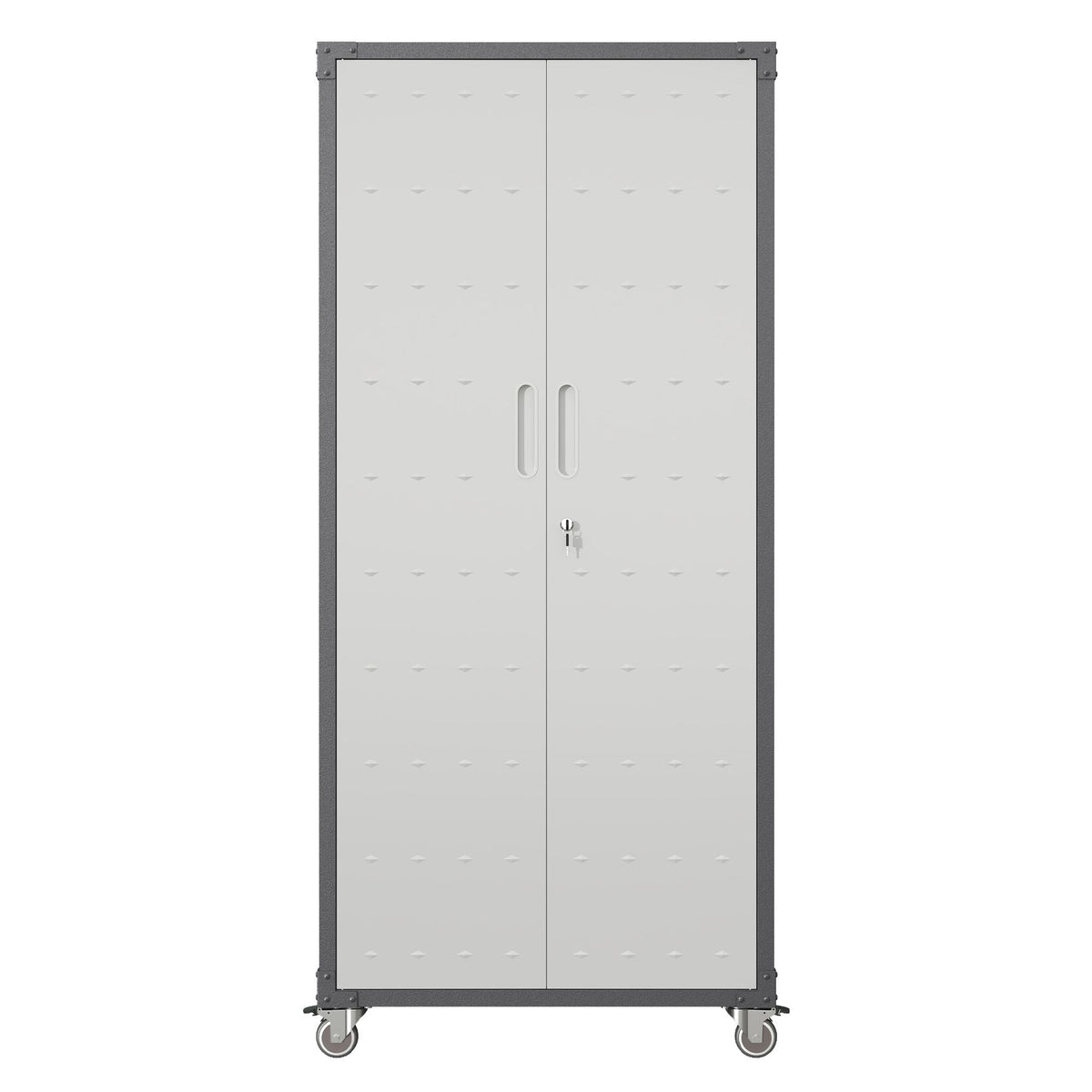 71" Metal Garage Storage Cabinet with Wheels Heavy-Duty Tool Storage Cabinet