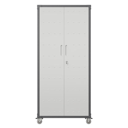 71" Metal Garage Storage Cabinet with Wheels Heavy-Duty Tool Storage Cabinet