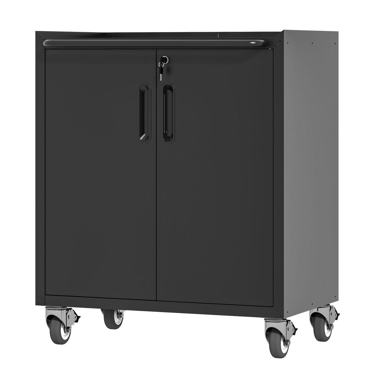 Heavy-Duty Metal Garage Storage Cabinet with Wheels