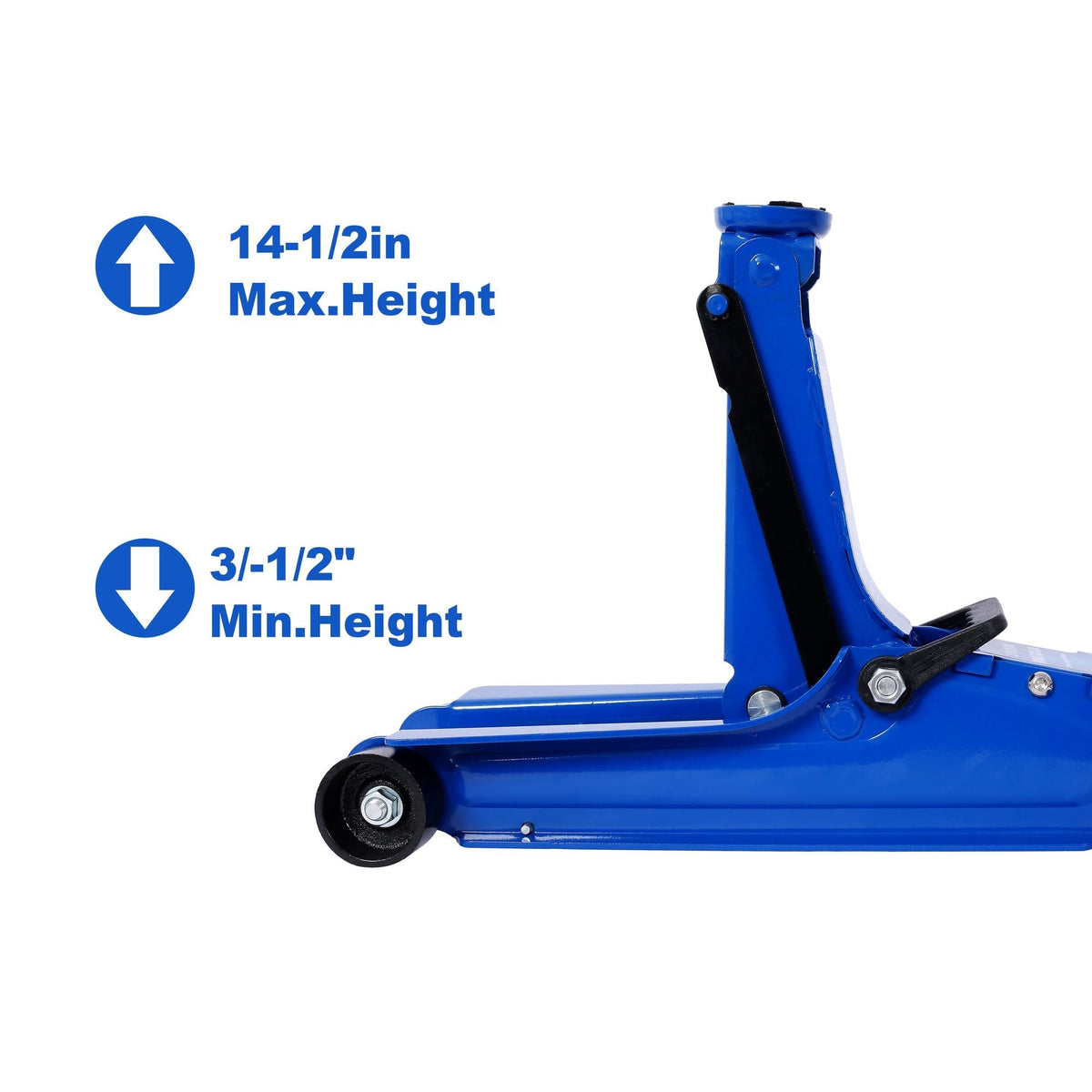 2.5 Ton Low Profile, Heavy-Duty Steel Floor Jack