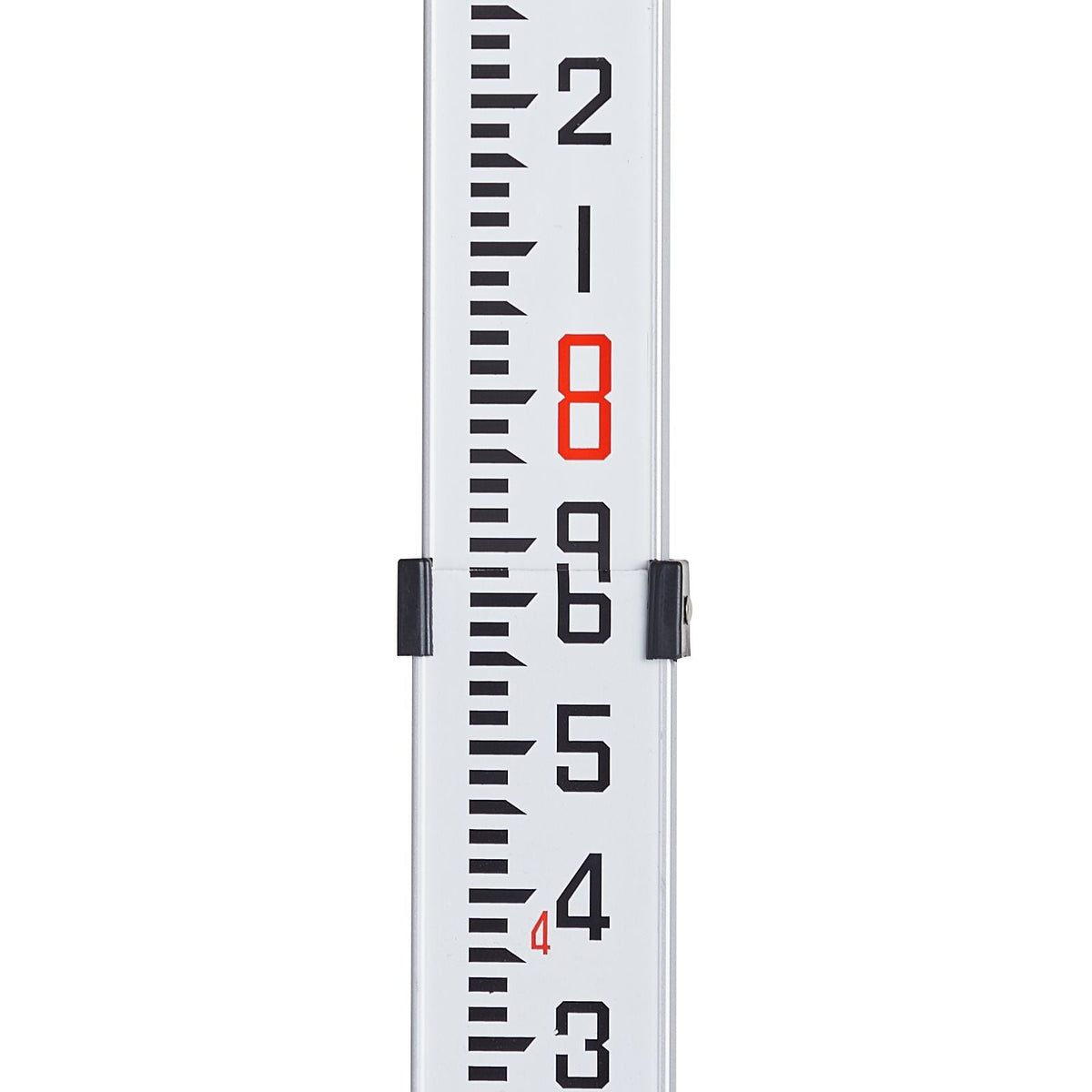 Aluminum Grade Rod 9-Feet/10ths Telescopic Measuring Double-Sided 1/10ft Leveling Rod Stick