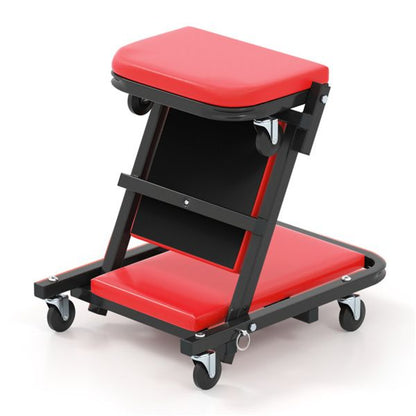 Foldable Garage Creeper with Padded Seat