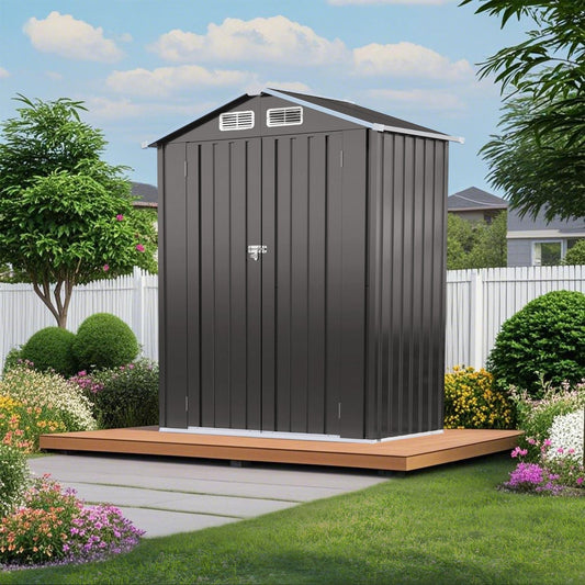 5X3 FT Metal Outdoor Storage Shed