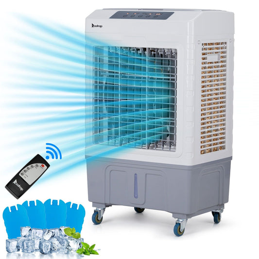 3 in 1 Portable Evaporative Cooler 2647CFM Personal Air Cooler with remote control Large Water Tank