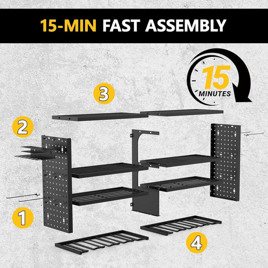 Power Tool Organizer Wall Mount Load 400 lbs