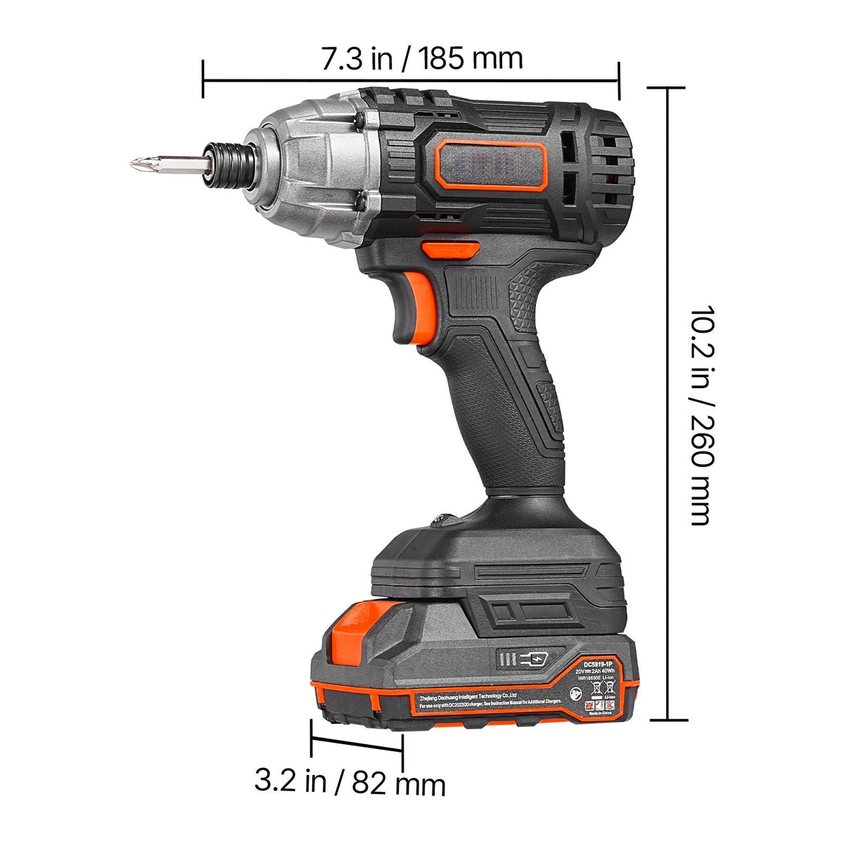 Impact Driver 1/4 Inch 20V Cordless Impact Driver Kit with Battery and Charger