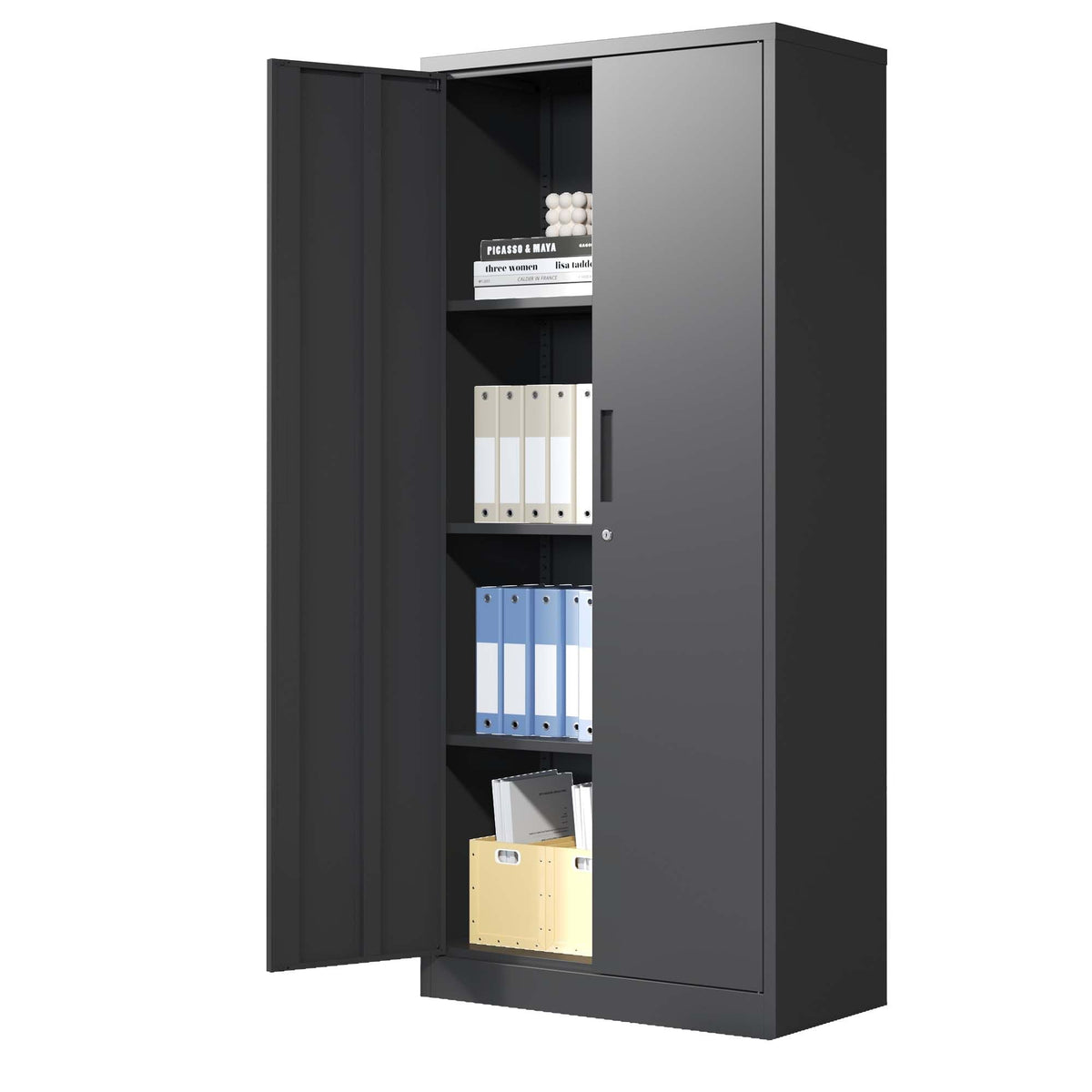 71"H Metal Garage Storage Cabinet