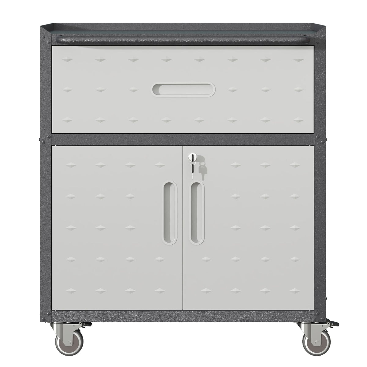 Metal Tool Cabinet for Garage with Wheels