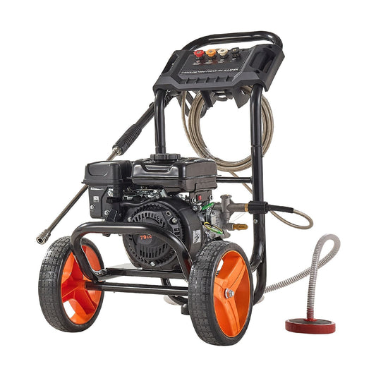 Gas Pressure Washer 2900 PSI and 1.85 Max GPM Upgrade Aluminum Pump with Spray Gun and Wand