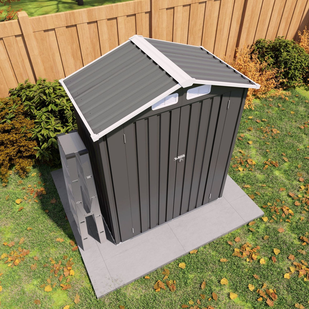 5X3 FT Metal Outdoor Storage Shed
