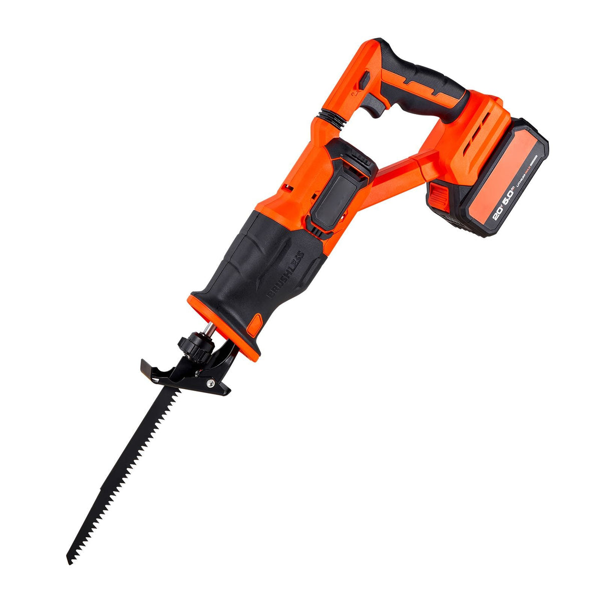 Cordless Reciprocating Saw 20V Variable Speed Reciprocating Saw with Battery, Charger, 8 Blades, and Carrying Bag