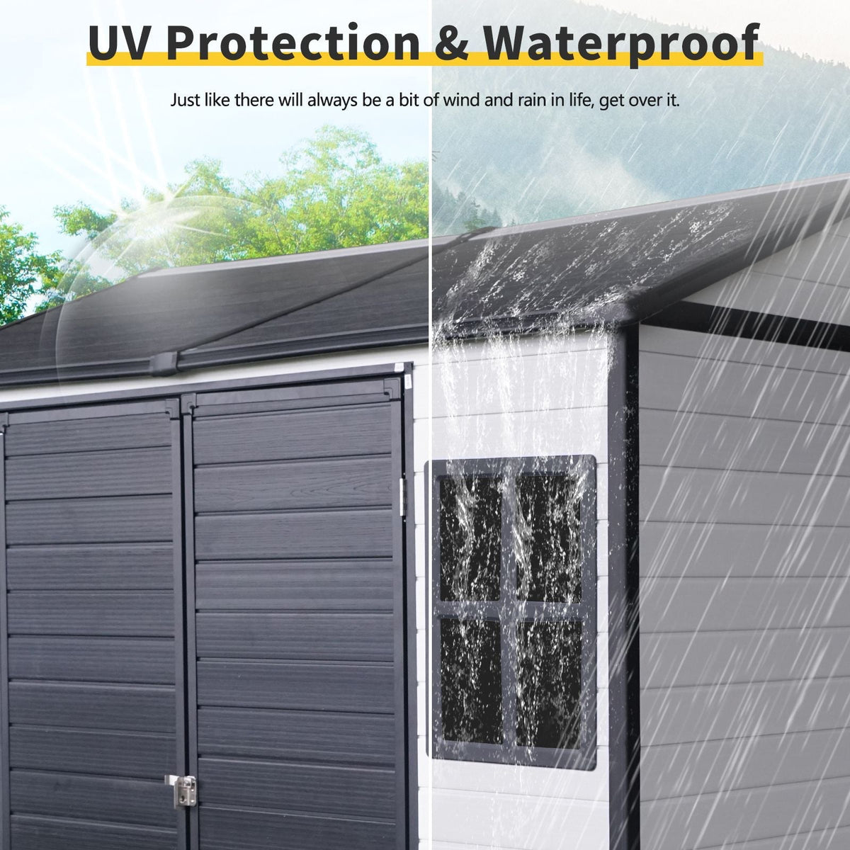 8 x 6 ft Outdoor Storage Shed