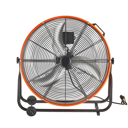 High Velocity 24 Inch Drum Fan Heavy Duty Commercial 3-Speed 8600CFM