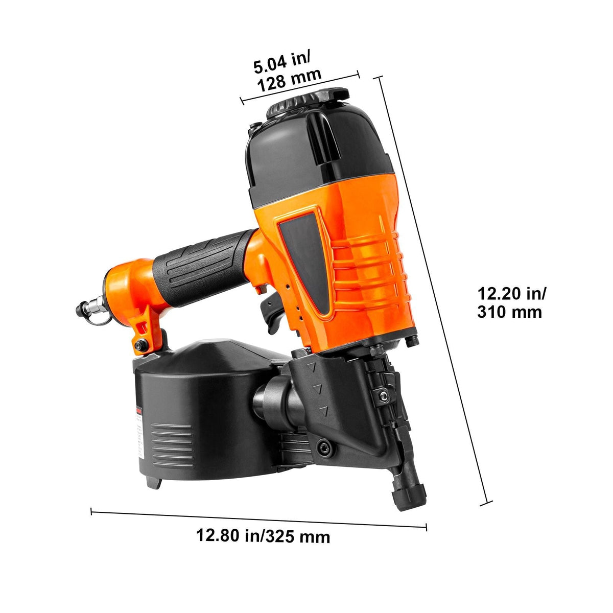 Coil Siding Nailer CN65 1-1/4" to 2-1/2" 15 Degree Pneumatic Siding Nail Gun with Tool-Less Depth Adjustment 70-120PSI