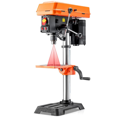 10 in Benchtop Drill Press Tabletop Drilling Machine with Adjustable Speed