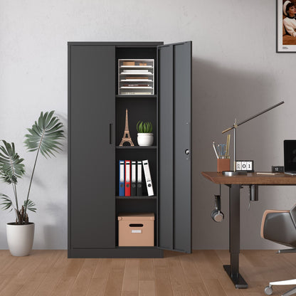 71"H Metal Garage Storage Cabinet