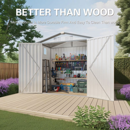 6X4 FT Metal Storage Shed