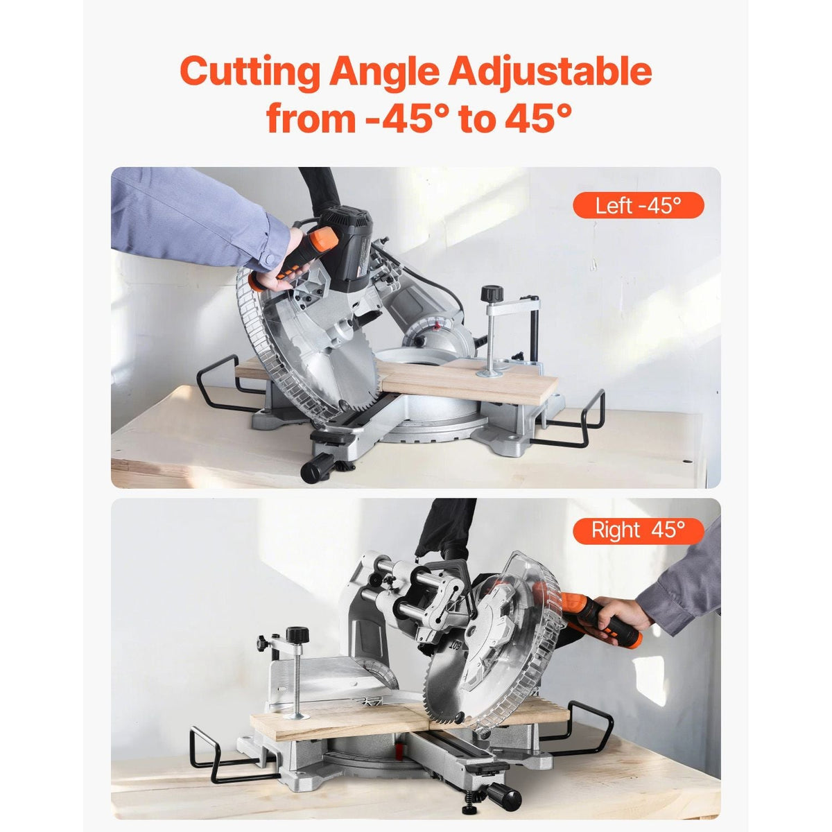 Dual Bevel Sliding Compound Miter Saw 12-Inch Blade 15 Amp Motor