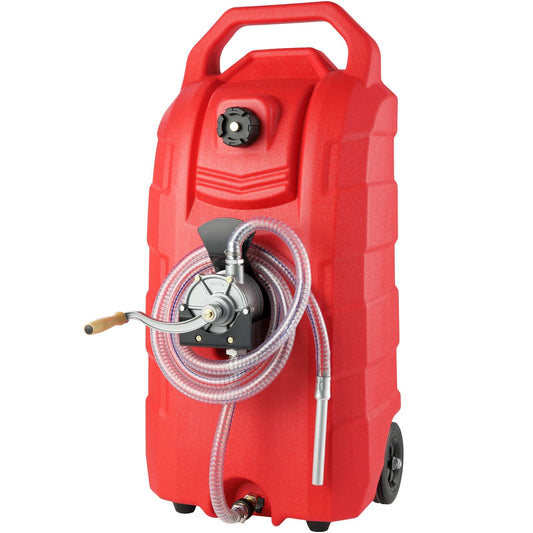 16 Gallon Fuel Caddy Portable Gas Storage Tank Container with Hand Pump