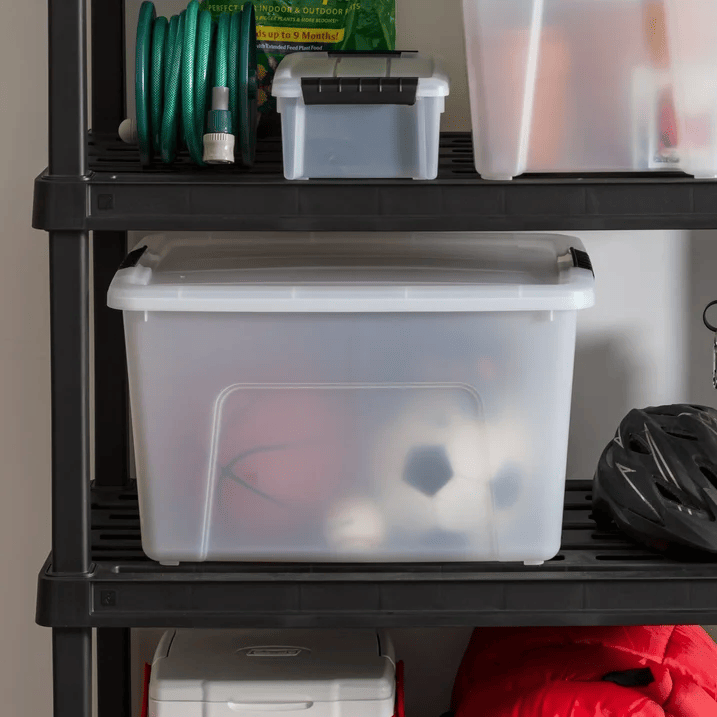 (2 pack)60 Qt. Plastic Storage Bins with Lids