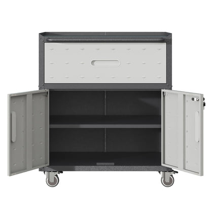 Metal Tool Cabinet for Garage with Wheels