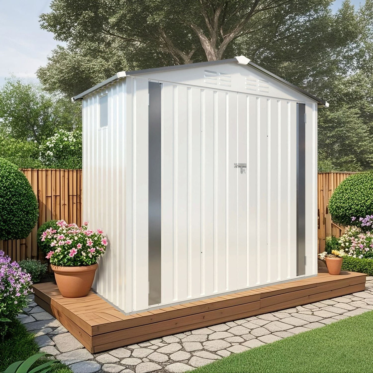 6X4 FT Metal Storage Shed